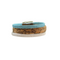 Blue, Tan, and White 3 Strand Cork Bracelet